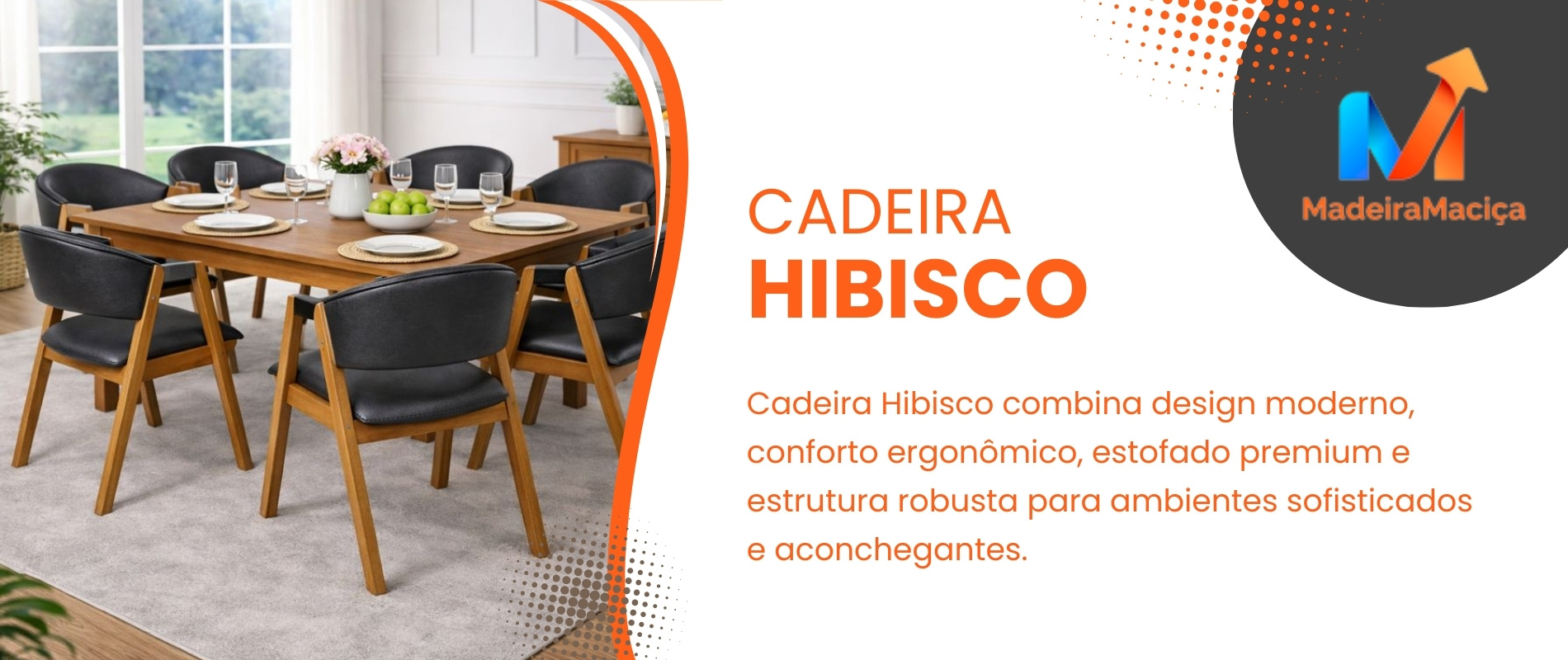 Cadeira Hibisco Preto